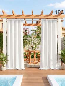 1pc Waterproof Garden Curtain, Suitable For Patio, Balcony, Yard, Perfectly Blocks Rain And Sunlight, Durable And Elegant, Multiple Colors And Sizes Available. - Multicolor 7 - View 13
