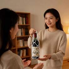 可折疊啤酒瓶攜帶器，附手柄啤酒瓶收集器，矽膠便攜式附手柄酒架，適用於葡萄酒瓶/香檳瓶，易於攜運，省空間葡萄酒杯收納架，適合廚房/酒吧/餐廳/派對配件 - 彩色 - 查看 8