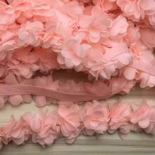 1m/39.37in 3D 雪紡蕾絲手工花朵，鞋子、帽子與衣物 DIY，服飾配件，泳裝裝飾配件 - 雪芽 - 查看 8