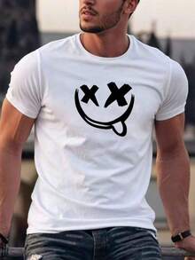 El último artículo de moda para 2026, exclusivo para el verano, camiseta de puro algodón unisex. Para hombres. Manga corta. Camisa T de manga corta. Ropa de primavera. Ropa de verano. Prenda - Negro - Ver 1