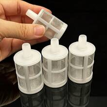 5pcs, 8mm Mesh Water Filter, Plastic Suction Filter Screen, Suitable For Agricultural Sprayers And Irrigation Pump Accessories - White - View 2