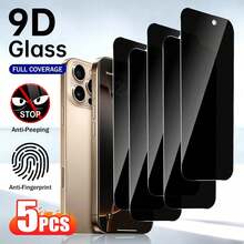 XINHONGYU 5pcs Tempered Glass Privacy Anti-Fingerprint Anti-Scratch Anti-Drop Screen Protector, Compatible With IPhone 16/16 Pro/15/15 Pro Max/13/14 Pro Max/17/8 Plus/11/12/Xr/X/XS/17/17 Air/17 Pro/17 Pro Max/17e - 5pcs - View 31
