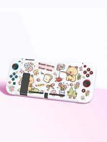 1件卡通動物田園風圖案保護殼，相容於Switch/Switch 2代遊戲主機配件，相容於新Switch 2 (2025)/Switch OLED/Switch NS/Switch Lite遊戲主機保護殼、收納包、卡槽底座、遊戲主機保護殼/套，柔軟親膚材質，保護您心愛的遊戲主機，送給Switch玩家的最佳禮物 - 多色 - 查看 8