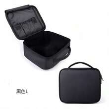 Large Capacity Professional Makeup Case, Connectable To Rolling Luggage, Multi-Functional Single/Double Shoulder Makeup Artist Cosmetic Storage Box, Beauty And Nail Storage Box - Black - View 6
