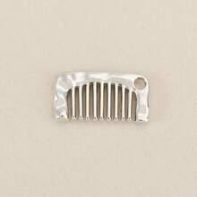 1pc/10pcs Comb Shaped Charm Pendant, Gold/Silver Plated Mini Comb Charm For DIY Jewelry Making, Bracelet Necklace Earring Accessory - DIY Comb Pendant - View 6