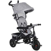 HOMCOM Carrinhos de bebê - Cinza - Ver 6