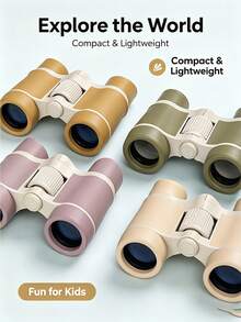 Violet Dual-Lens Binoculars, Adjustable Focus With Lanyard, Outdoor Sports & Exploration, Back To School Gift Choice - Multicolor - View 2