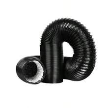 6 Inch Flexible Dryer Vent Hose, Insulated Thickened Triple Layer Protection, For HVAC Ventilation, Range Hood, Hydroponic System Flexible Ventilation Hose, Heating, Cooling, Ventilation And Exhaust, Aluminum Foil Wrapped - Multicolor - View 2