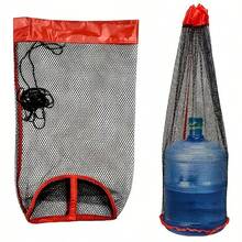 Nylon Fishing Net Bag With Long Rope And Drawstring, Portable Storage, Reinforced Stitching, Quick-Dry Foldable Fish Basket, Lightweight Breathable Design, Suitable For Freshwater/Saltwater Fishing, Rivers, Lakes And 5 Fishing Scenarios - Fishing Accessories Tool, Durable Mesh Material, Lakeside Fishing, Boat Angler Exclusive - Multicolor - View 6