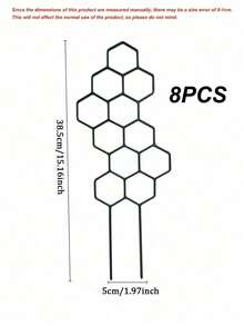 Honeycomb Shaped Plant Climbing Trellis, Outdoor Potted Plant Support, Rust-Resistant Plastic Rack Suitable For Potted Vines And Flowers, Space-Saving Support For Indoor And Outdoor Gardens - Multicolor - View 13