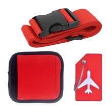 3pcs Silicone Luggage Tags, Luggage Handle Anti-Slip Covers, Travel Suitcase Identification Tags, Travel Bag Straps, Wear-Resistant Luggage Tie Set, Travel Essentials - Multicolor - View 15