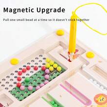 Magnetic Maze Toy Thinking Number Classification Color Children Focus Magnetic Pen Training Educational Ball Game - Multicolor - View 9