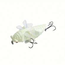 GOTURE 1pc Lifelike Bionic Cicada, Hard Fishing Lure, Spinning Fishing Bait With Treble Hook For Freshwater And Saltwater - Multicolor - View 7