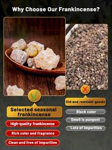 15/50/100g, Quality Frankincense, Incense, Pure And Flawless, Rich Aroma, Elegant And Pleasant, Smokeless And Non-Irritating, Long-Lasting Fragrance, Aromatherapy, Air Purifying, Sleep Aid, Soothing Body And Mind, Gift For Friends And Family, Suitable For Home And Indoor Use. - Frankincense 2 - View 9