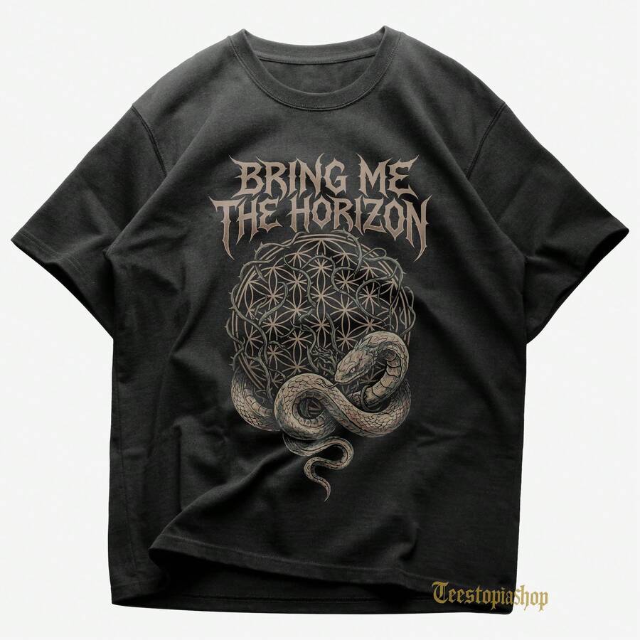 Bring Me The Horizon T-Shirt - Follow You - Drown - Bring Me The Horizon Merch - Unisex Rock Tee - Premium Music Apparel - Black - View 1