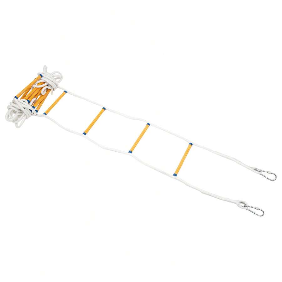 YUNRUX Fire Escape Ladder With 2 Carabiners, Rope Ladder, Fireproof Rescue Ladder 12m Up To 200KG - C - 查看 1