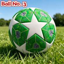 High Quality Football Official Size 5 PU Material, Beautiful Colors And Exquisite Pattern Design, Suitable For Personal Training And Team Matches, Basic Model, Feels Soft And Comfortable, Suitable For Indoor And Outdoor Use - Multicolor - View 1