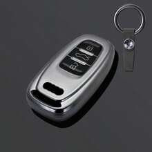 TPU Car Smart Remote Key Case Cover Holder Shell For Audi Q5 Protector Control Key Bag Keychain Interior Accessories - A - View 5