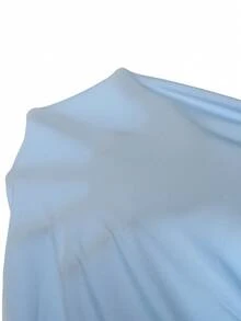 Đầm ôm sát cổ khoét sâu màu xanh dương xếp ly của DOUCIU, trang phục dự tiệc gợi cảm. - Màu xanh lam - Xem 6