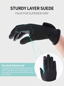 GOUNOD 1 Pair Full Finger Unisex Equestrian Gloves, Comfortable In Riding Exercise, Suitable For Riding, Cycling, Gardening And Other Outdoor Activities, All Seasons. - Multicolor - View 5