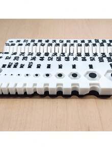 1 pieza Herramienta de medición de pernos, tuercas y tornillos, adecuada para tamaños M1-M10, herramienta auxiliar portátil, herramienta de medición esencial para el taller, pequeño regalo para hombres - Varios estilos - Ver 2