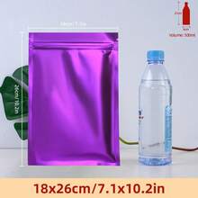 50/100個可重複密封鋁箔袋，啞光彩色紅色Mylar袋，附平面拉鍊鎖，適用於食品儲存袋、糖果餅乾零食、口紅、珠飾、零售包裝、情人節節日婚禮派對禮品用品 - 彩色 - 查看 137