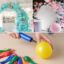 3pcs Mini Balloon Air Pump, Manual Balloon Pump, Helium Balloon Pump, Portable, Suitable For Party Decoration, Yoga Ball - Multicolor - View 6