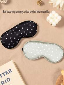 2/1pc Polka Dot Pattern Silk-Like Elastic Blackout Sleep Mask, Polka Dot Sleep Mask With Adjustable Strap – Breathable Blackout, Suitable For Travel And Napping, Eye Mask - Multicolor - View 8