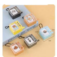 1pc Hand-Crank Animation Machine Keychain Flip Book Pendant Creative Backpack Charm Claw Machine Small Gift (Flip Book Position Randomly Placed) - Multicolor - View 12