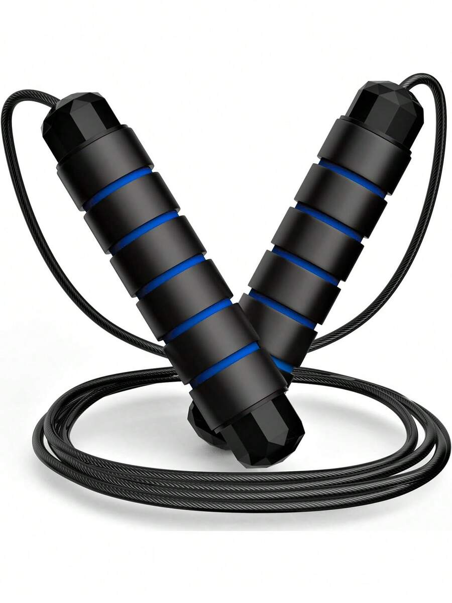 Powcan Adjustable Jump Ropes,Skipping Rope Tangle-Free Rapid Speed With Ball Bearings For Women Men Kids,Exercise & Slim Body Jumprope At Home School Gym
