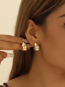 2-18pcs Set Anting-Anting Multi-18 Buah, Cocok untuk Pemakaian Sehari-hari, Acara Kumpul-kumpul, Perjalanan dan Pakaian Liburan - Emas - View 6