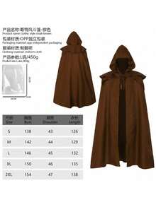 Roupas Cosplay Masculinas - Castanho escuro - Ver 9