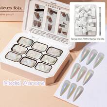 AiFer 9 Colors Satin Light Painting Solid Gel Nail Art Pigment - No Wipe, 3D Textured Oil Painting Designs For Manicure DIY & Salon Use For Spring - Multicolor - View 10