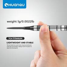 HUANQU 3入組 TC4鈦合金飛鏢尖頭，35mm通用尺寸，4色黑/銀/金/彩色，耐磨防變形高精度飛鏢替換零件，適用居家訓練、俱樂部比賽，完美節日禮物 - 彩色 - 查看 6