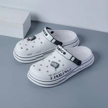 Men's Clogs Spring Summer Outdoor Slippers New Men's Closed Toe Sandals Beach Soft Sole Versatile Comfortable Garden Shoes Indoor Outdoor Wear - White - View 3