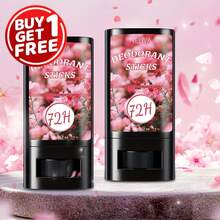 Keropy 2 piezas Bálsamo corporal mini de sándalo con aroma a rosa para mujer, fragancia fresca de larga duración de 72 horas, fácil de usar y portátil, inhibe eficazmente el olor corporal y elimina la vergüenza, aumenta la confianza personal, adecuado para el desplazamiento diario, la oficina, el fitness, los viajes, las citas y las salidas, producto desodorante exquisito para mujeres - Múltiples aromas - Ver 3
