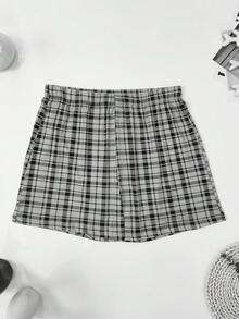 4件組男士格子印花寬鬆舒適薄款透氣彈性四角褲睡褲，附彈性腰帶，多色混裝 - 彩色 - 查看 6