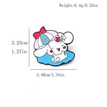 SANRIO 1件可愛卡通胸針，金屬徽章，柔軟甜美貓咪合金胸針，包包配件針 - 彩色 - 查看 10