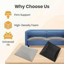 20" X 20" Tower Foam Sofa Cushion Support Pillow - Living Room Sagging Sofa Support Foam Pad, Anti-Collapse - Multicolor - View 5
