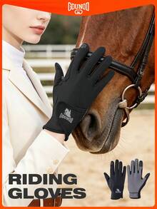 GOUNOD 1 Pair Full Finger Unisex Equestrian Gloves, Comfortable In Riding Exercise, Suitable For Riding, Cycling, Gardening And Other Outdoor Activities, All Seasons. - Multicolor - View 2