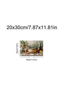 1pc A Taste Of Italy, Rustic Kitchen Still Life With Bread, Olive Oil & Herbs, Ideal Gift,Suitable For Bedroom,Living Room,Kitchen, Restaurant, Wall Arts,Wall Decor,Home Decor,Room Decor,Canvas Wall Art,Posters, Wall Art With Frame, Optional Frame - 1PCS - View 18