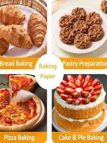 6/8/10/12 Inch 50Pcs Parchment Paper Rounds, Round Baking Sheets Paper, Uses For Cake Baking, Patty Separating, Tortilla Wrapping - White - View 9