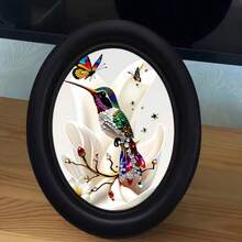 1件黑色哥德式復古橢圓相框,手工藝藝術品,適合居家辦公室與節日裝飾,收藏家理想禮物,無需鑽孔 - 17 - 查看 9