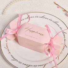 10/20pcs Small Candy Boxes With Ribbon, Wedding Favor Boxes Suitable For Party Snacks, Birthday Gift Bags, Small Desserts And Chocolate Packaging Boxes - View 2