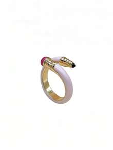 1pc Minimalist Fashion Pencil-Shaped Open Ring For Women, Suitable For Daily Wear, Back To School Season, Graduation Season, Teacher's Day, Holiday Gift - Pencil Ring - View 11