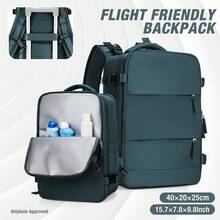 大容量 25L 登機背包,符合航空標準的旅行袋,14-15.6 吋筆電包含乾濕分離,防水旅行背包適用於男女,短途旅行商務通勤學校包,多隔層輕量耐用透氣多功能 3-5 天旅行行李袋,可直接登機無需託運,百搭休閒背包,多色可選 - 彩色 - 查看 14