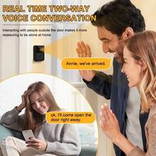 1PC Smart WiFi Video Doorbell, Wireless Security Doorbell With Built-In Battery, Two-Way Audio, USB Rechargeable, 2.4G WiFi Supported, 400mAh Battery, Long Playtime, Home Smart Security Device - View 3