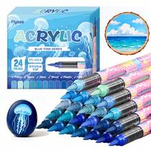 Flysea 72/48/36/24/12 Colors Multi-Color Acrylic Marker Pens, Paint Marker Pens, Drawing Pens, Acrylic Paint Marker Pens, Back To School, First Day Of School - Multicolor - View 30