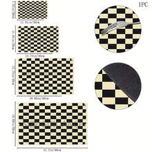 1件裝 家居裝飾 棋盤格圖案印花瀝水墊 咖啡機檯面吸水墊 水槽排水墊 廚房用品 浴室用品 - 彩色 - 查看 11