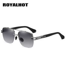 RoyalHot 中性偏光經典金屬橢圓框時尚眼鏡 駕駛用眼鏡 - 灰色 - 查看 8